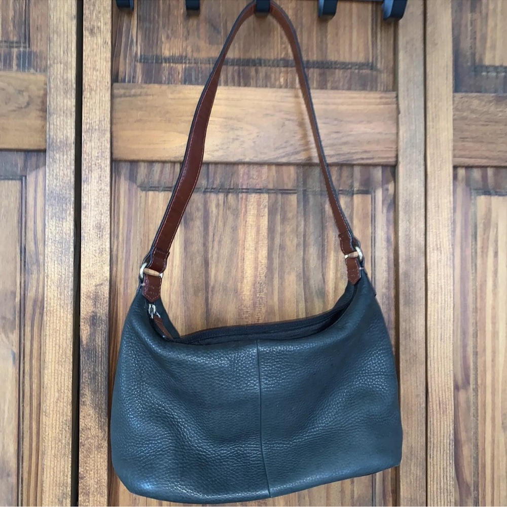 Fossil Black Leather Shoulder Bag
